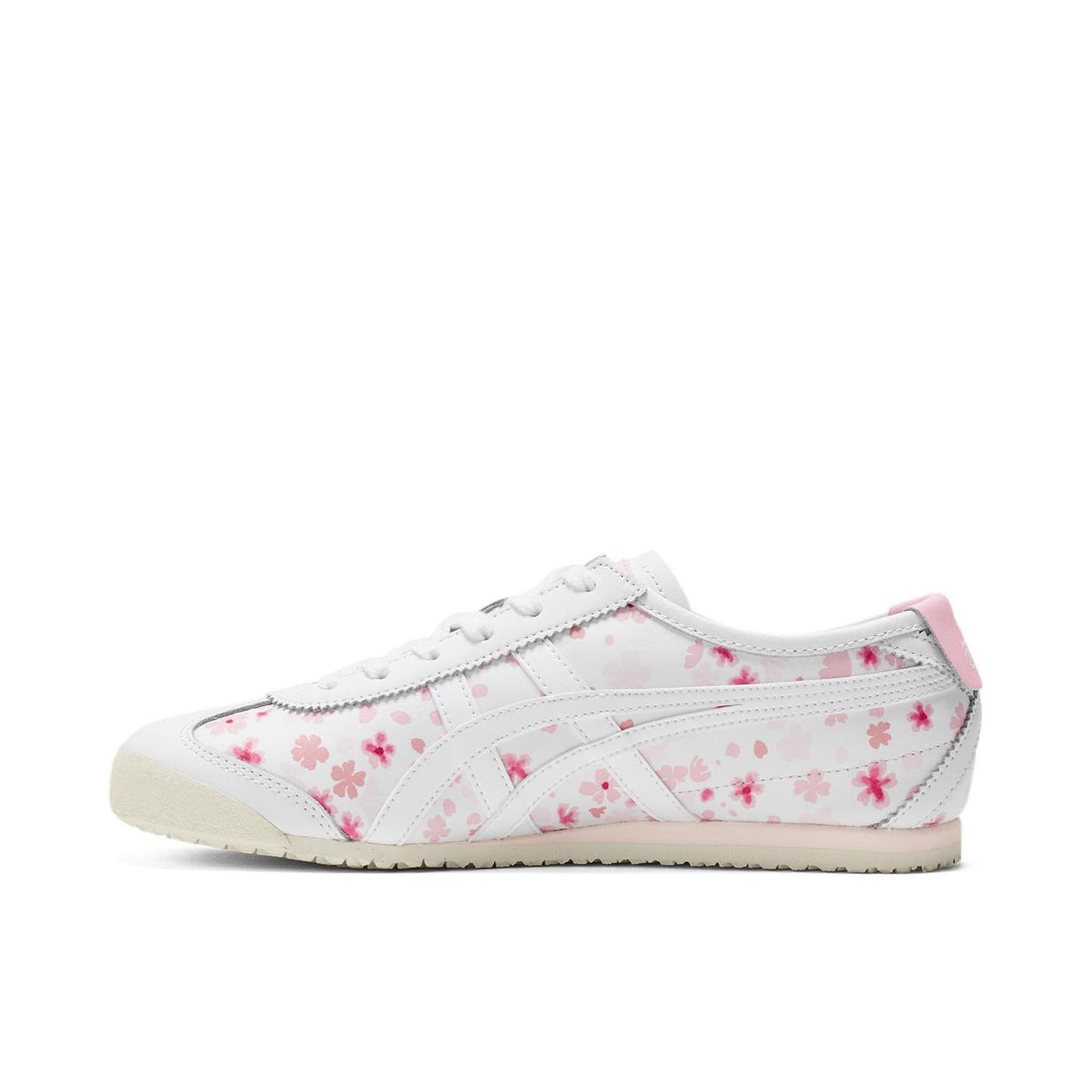 推荐商品：Onitsuka Tiger Mexico 66 德训鞋 运动休闲鞋 复古轻便透气舒适百搭防滑 白色/淡粉