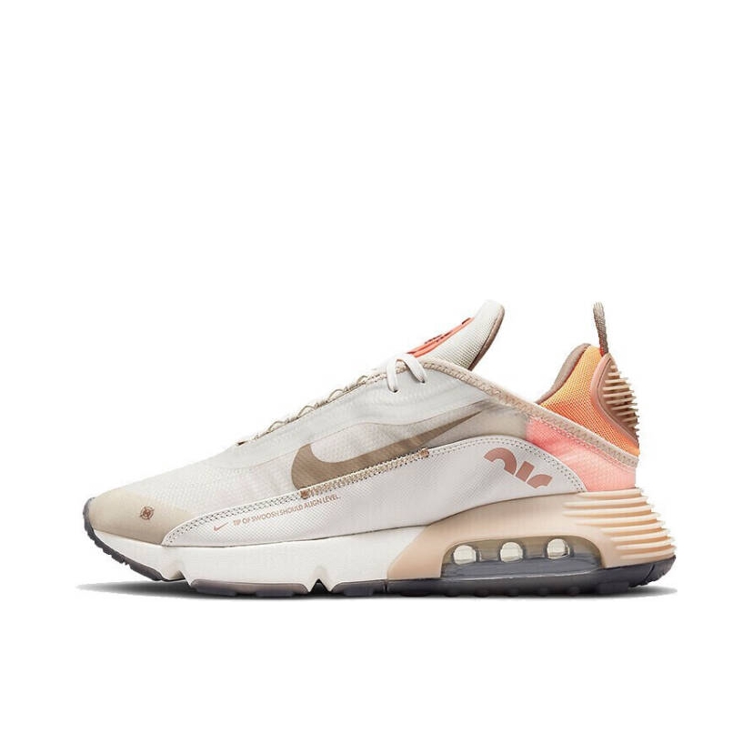 推荐商品：Nike Air Max 2090 跑鞋 缓震耐磨轻便透气潮流休闲舒适织物运动圆头回弹 米色/橙色