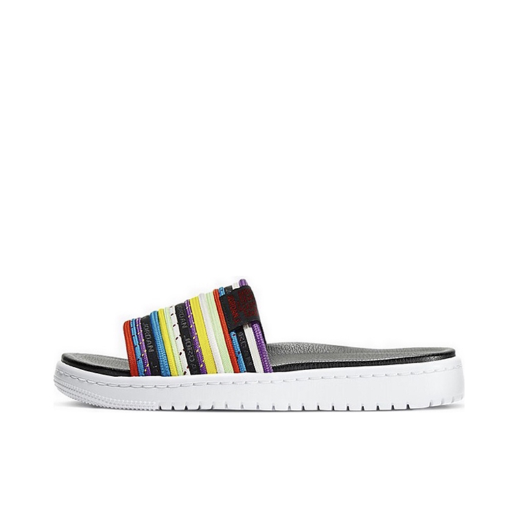 推荐商品：Air Jordan Modero 2 轻便透气 舒适百搭 一字 拖鞋 Black/Multi 黑/彩