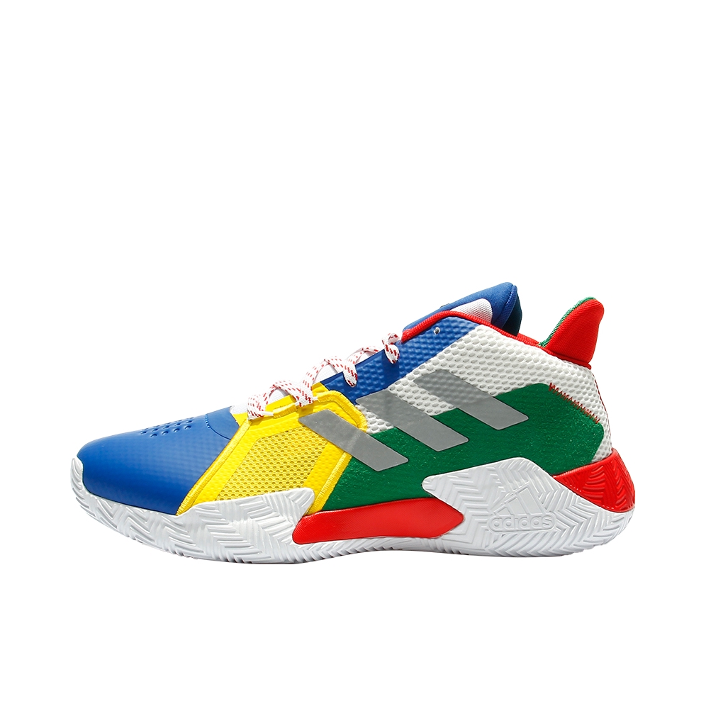推荐商品：adidas Court Vision 2 篮球鞋 透气缓震耐磨实战训练 白色/蓝色/红色