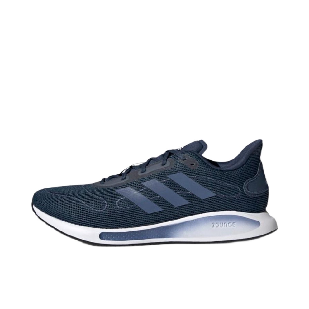 推荐商品：adidas Galaxar Run 跑鞋 缓震轻便防滑耐磨网面透气织物合成革 藏蓝色/白色