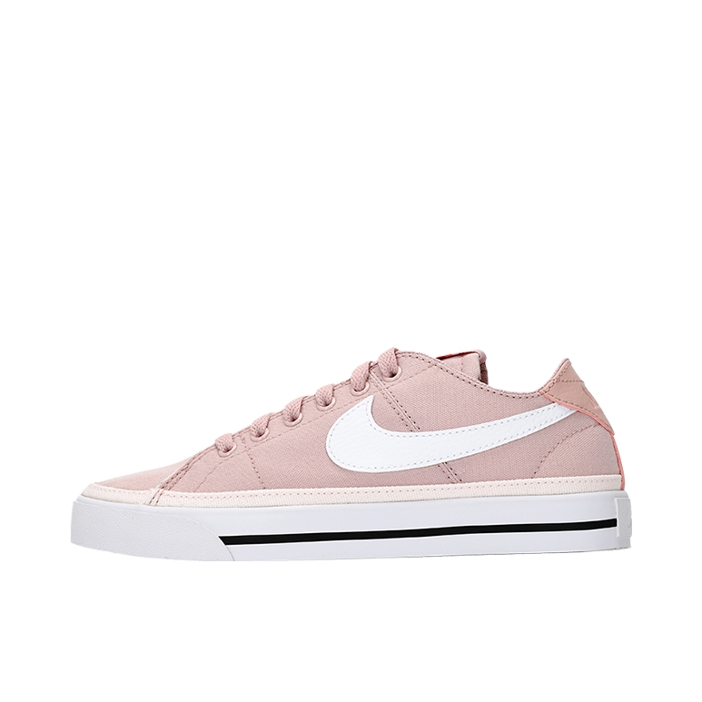 推荐商品：Nike Court Legacy 板鞋 复古舒适透气防滑耐磨休闲运动一脚蹬 淡粉/白色