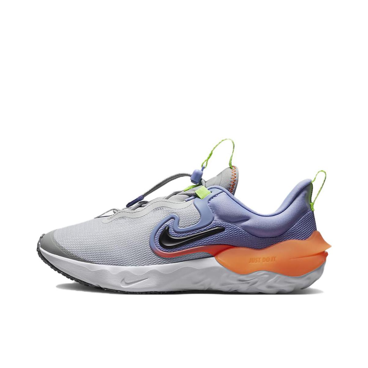 推荐商品：Nike Run Flow 跑鞋 防滑耐磨减震轻便舒适网面透气时尚 灰色/紫色
