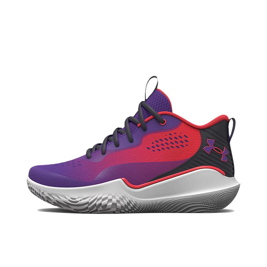 推荐商品：Under Armour/安德玛 Flow Breakthru 2 减震透气 防滑耐磨 圆头 实战训练 织物 篮球鞋 紫色/洋红