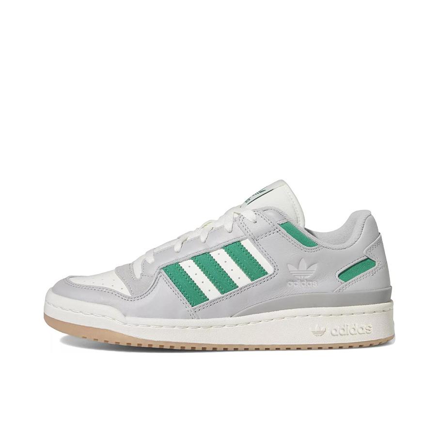 推荐商品：adidas Originals Forum 板鞋 轻便复古防滑时尚魔术贴篮球风薄底包裹性 狼灰/绿色/白色