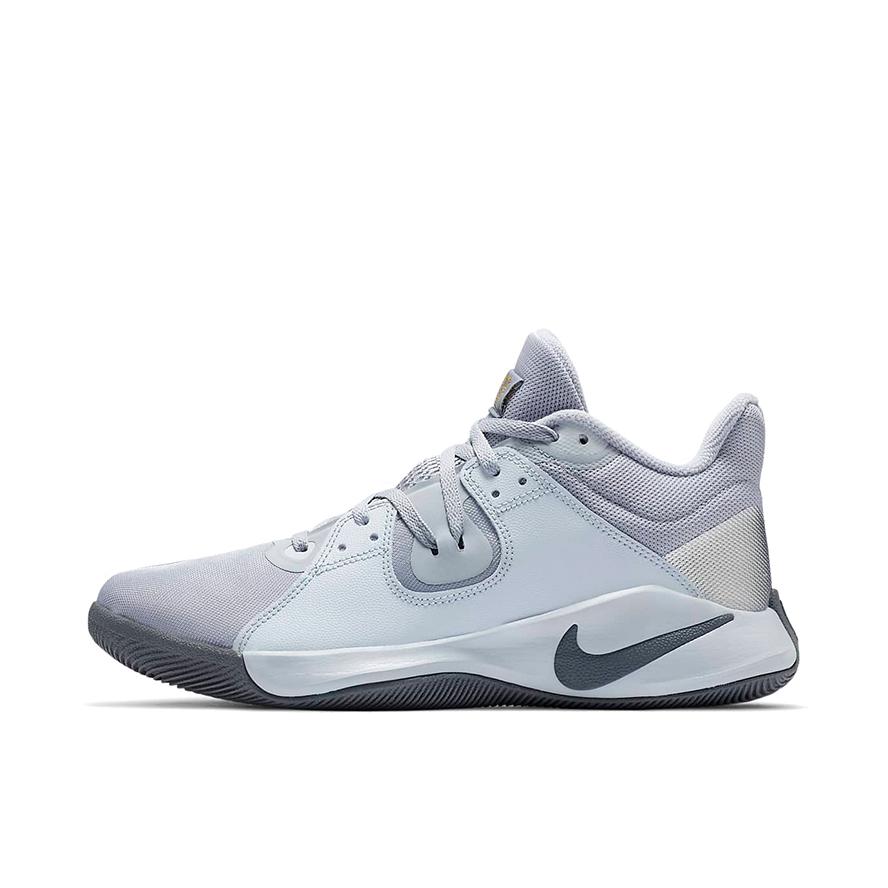推荐商品：Nike Fly By 轻便透气 缓震耐磨 防滑 实战 篮球鞋 灰色