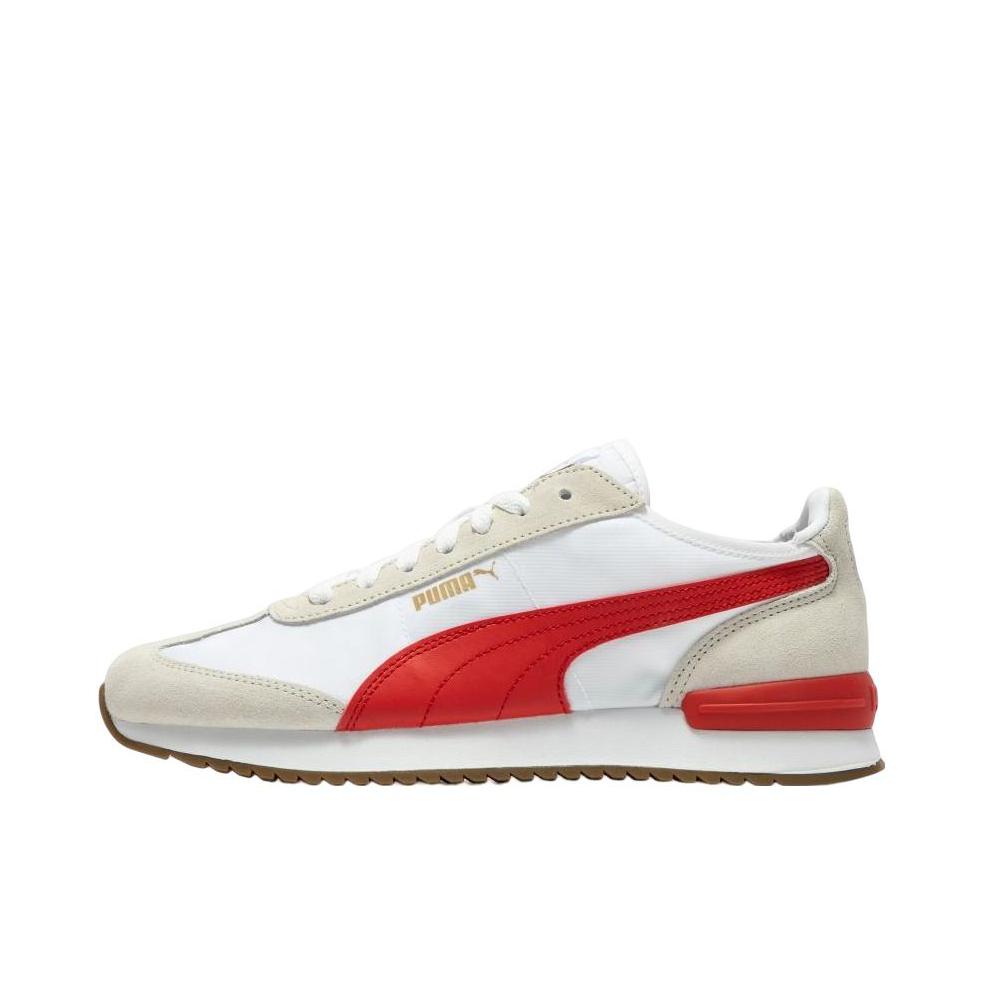 推荐商品：Puma/彪马 R78 Wind Nylon 德训鞋 T头鞋 运动休闲鞋 复古轻便缓震情侣拼接薄底抓地 白色/红色