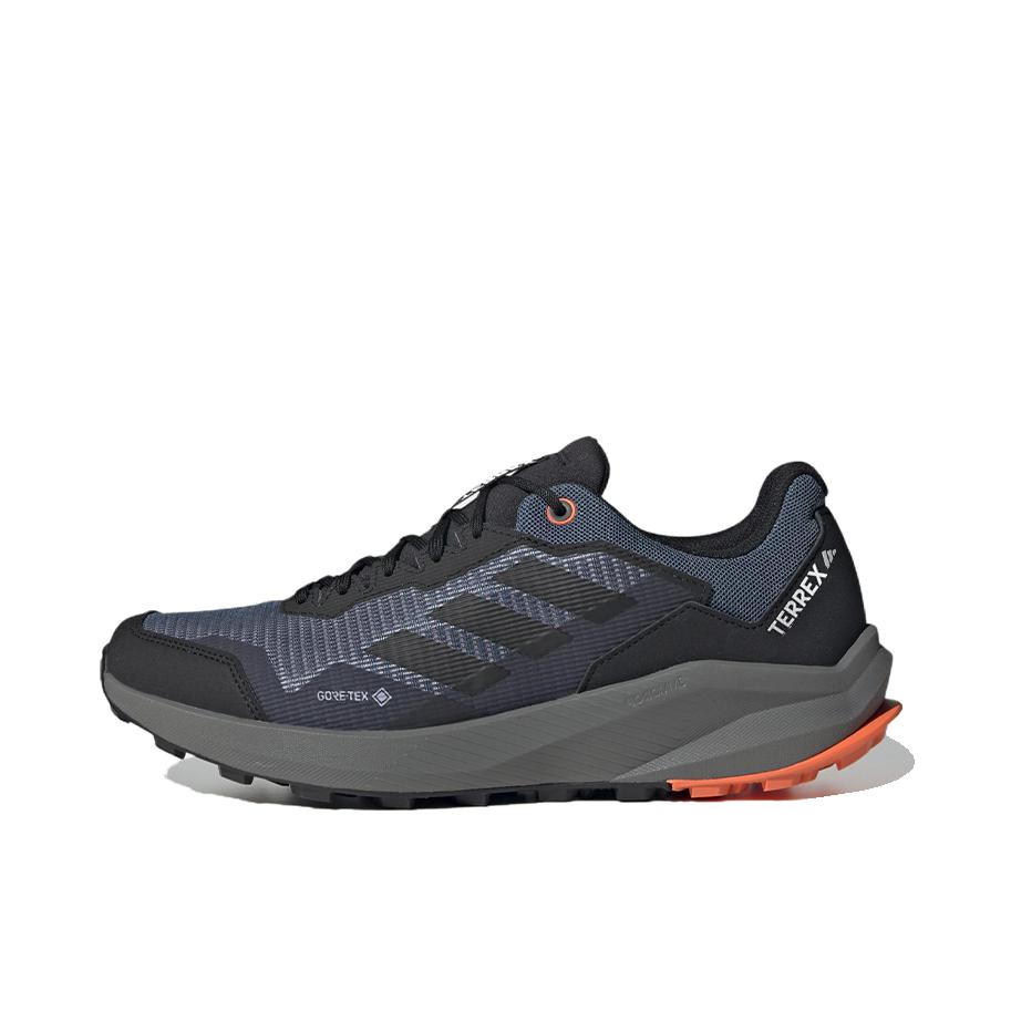 推荐商品：adidas Trail Rider Gore-tex 跑鞋 防滑耐磨越野轻便减震 黑色/橙色