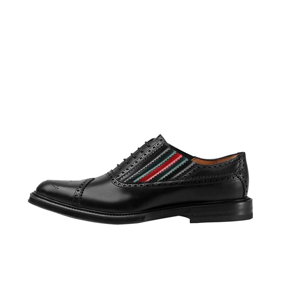 Gucci 古驰 条纹商务皮鞋 547592