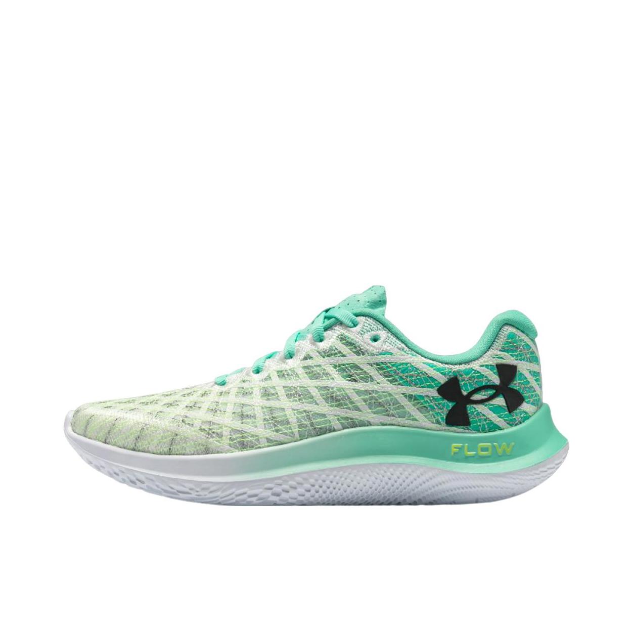 推荐商品：Under Armour/安德玛 Flow Velociti Wind 2 健身训练 减震回弹 防滑耐磨 舒适透气 跑鞋 女款/白色/绿色