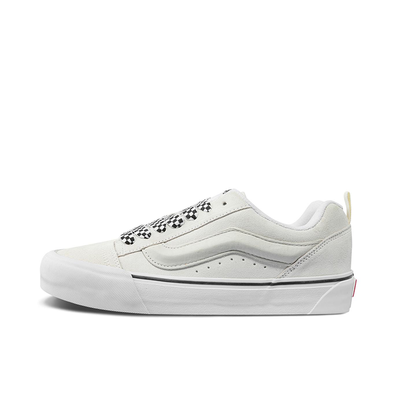 推荐商品：Vans/范斯 Knu-Skool 板鞋 面包鞋 滑板鞋 复古美式时尚防水支撑贴合圆头 米白色