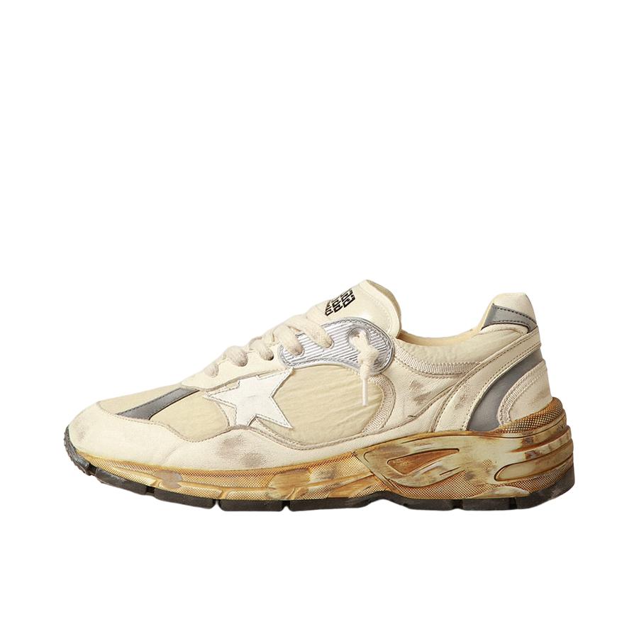 推荐商品：GOLDEN GOOSE Dad-Star 运动休闲鞋 脏脏鞋 防滑轻便舒适网面透气百搭潮流牛皮圆头内增高做旧厚底减震复古 白色
