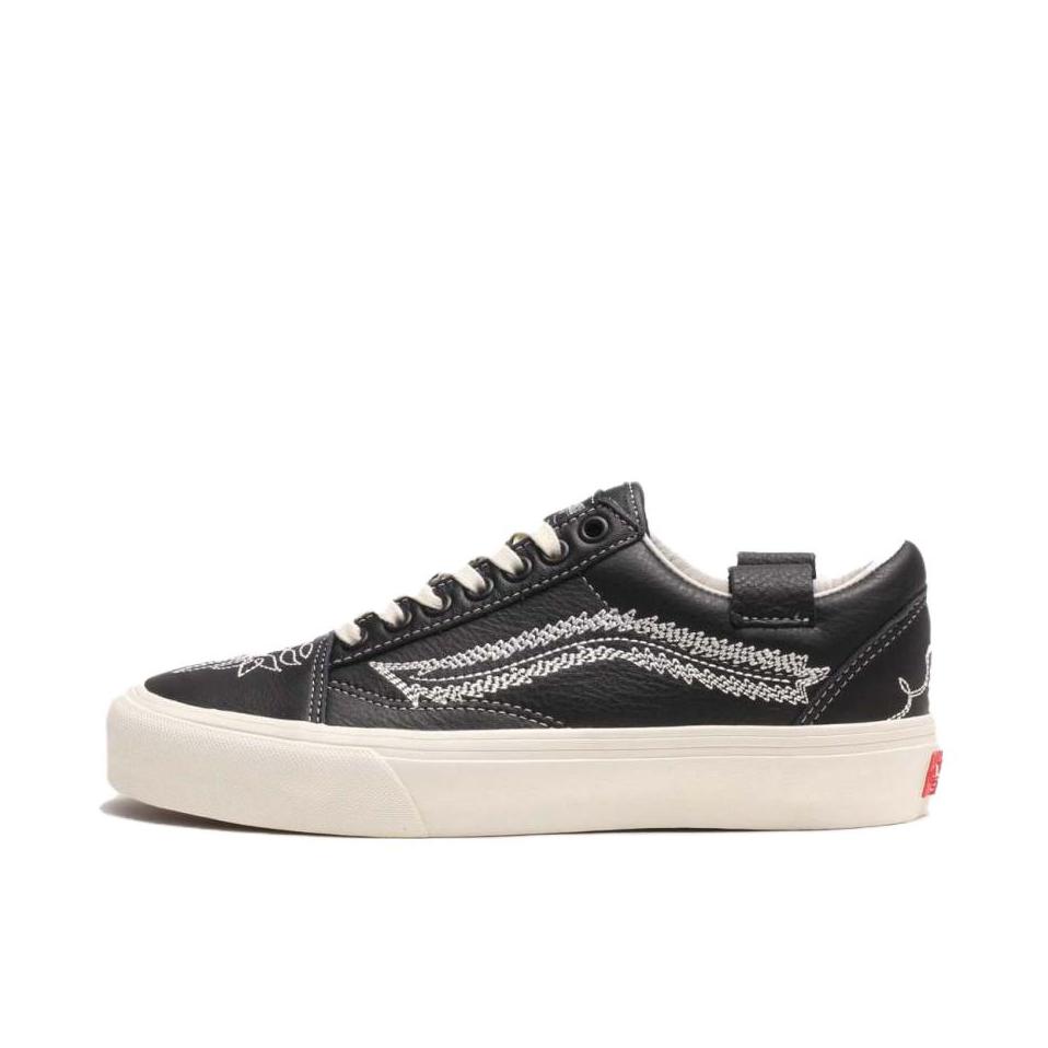 推荐商品：Vans/范斯 Old Skool 滑板鞋 板鞋 轻便防滑复古舒适经典 Shane Gonzales联名/黑色/米色