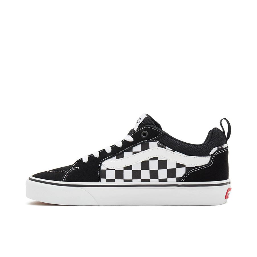 推荐商品：Vans/范斯 Filmore 高街风 防滑耐磨 轻便透气 舒适 百搭潮流 复古 简约美式 帆布鞋 板鞋 乌黑/白色
