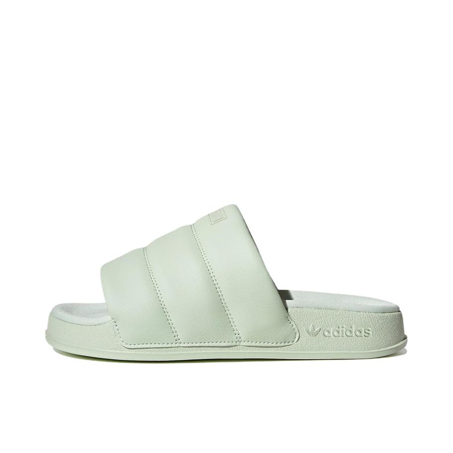 推荐商品：adidas Originals Adilette Essential 防滑耐磨 轻便透气 舒适减震 简约时尚 外穿 一字 拖鞋 淡绿