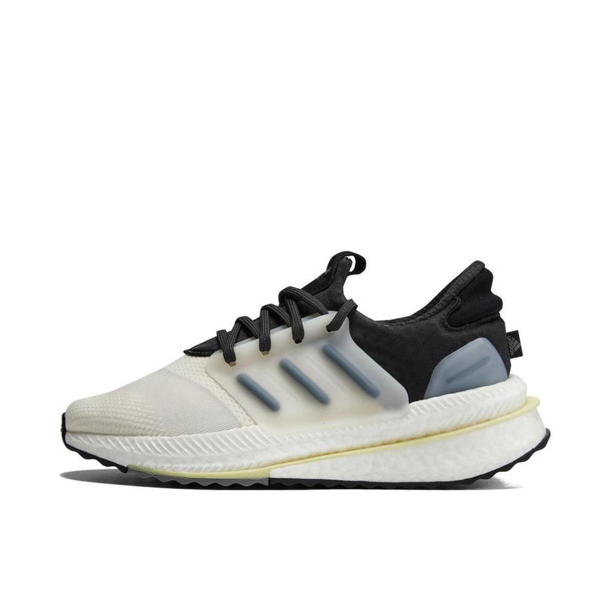 推荐商品：adidas X_plrboost 跑鞋 圆头缓震防滑耐磨健身训练轻便透气排汗回弹织物慢跑 米色/黑色/汉玉白