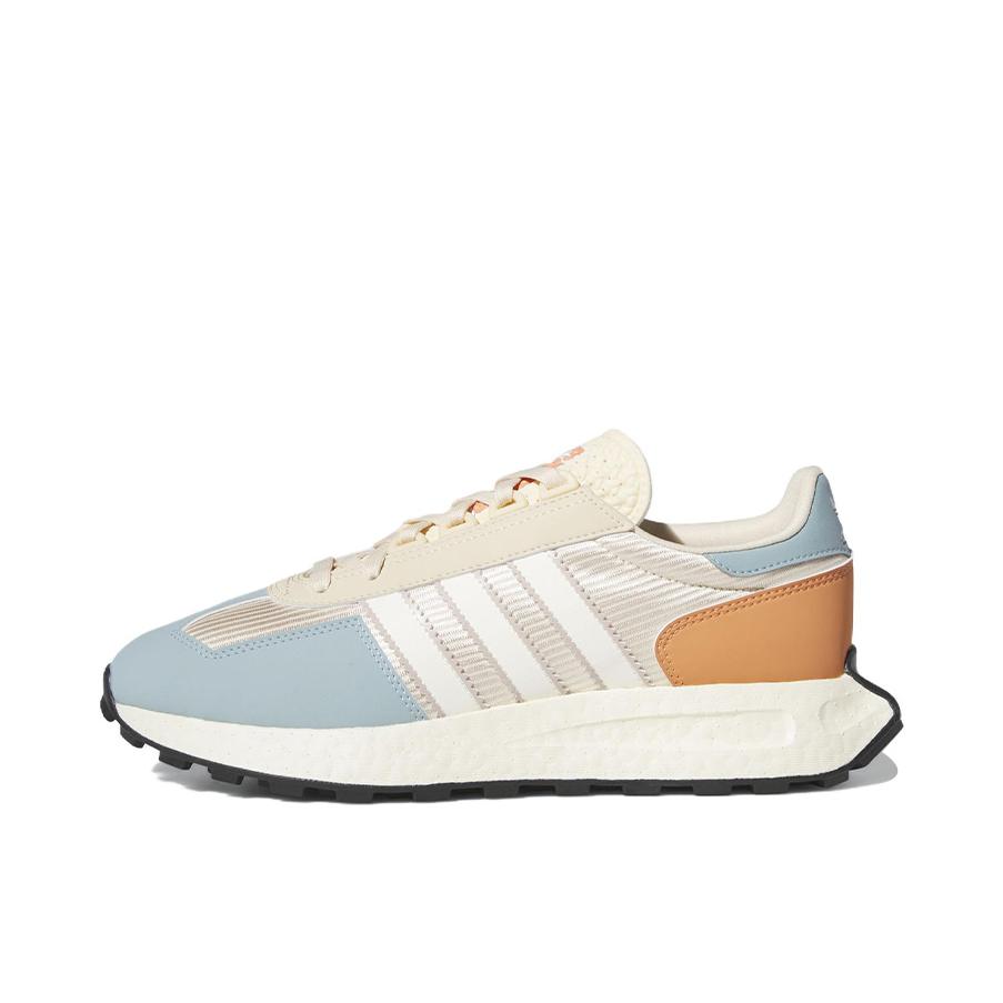 推荐商品：adidas Originals RETROPY E5 跑鞋 缓震透气复古 米色/蓝色/橘色