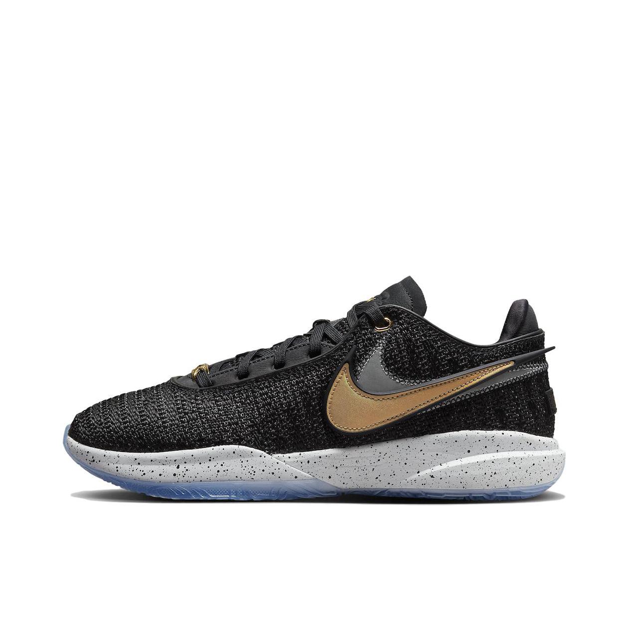 推荐商品：Nike Lebron 20 詹姆斯20 Zoom Air 缓震透气 防滑耐磨 舒适 支撑 潮流 篮球鞋 男款/黑色/金色