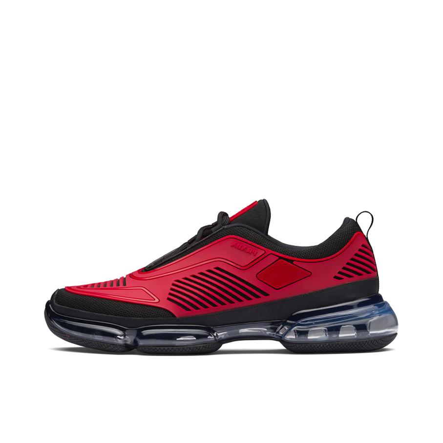 推荐商品：Prada Cloudbust 时尚运动 百搭 耐磨透气 减震 休闲鞋 2OG0641OUF 黑色/红色
