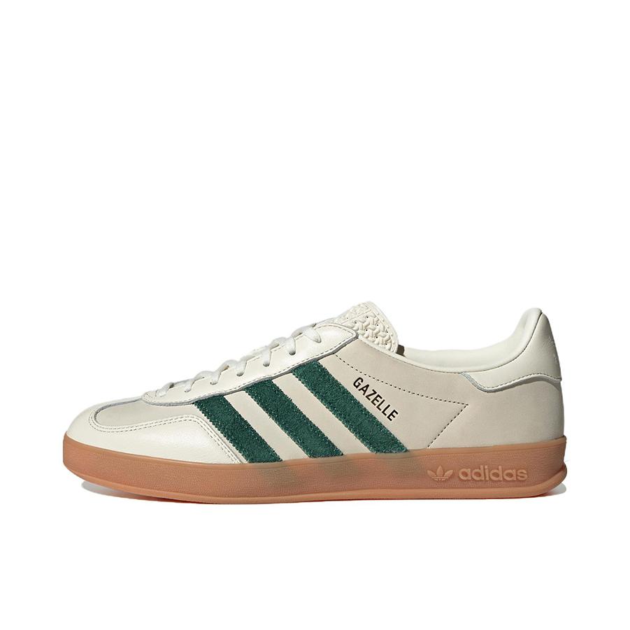 推荐商品：adidas Originals Gazelle T头鞋 德训鞋 板鞋 轻便复古薄底舒适百搭减震耐磨贴合圆头 灰白色/墨绿色