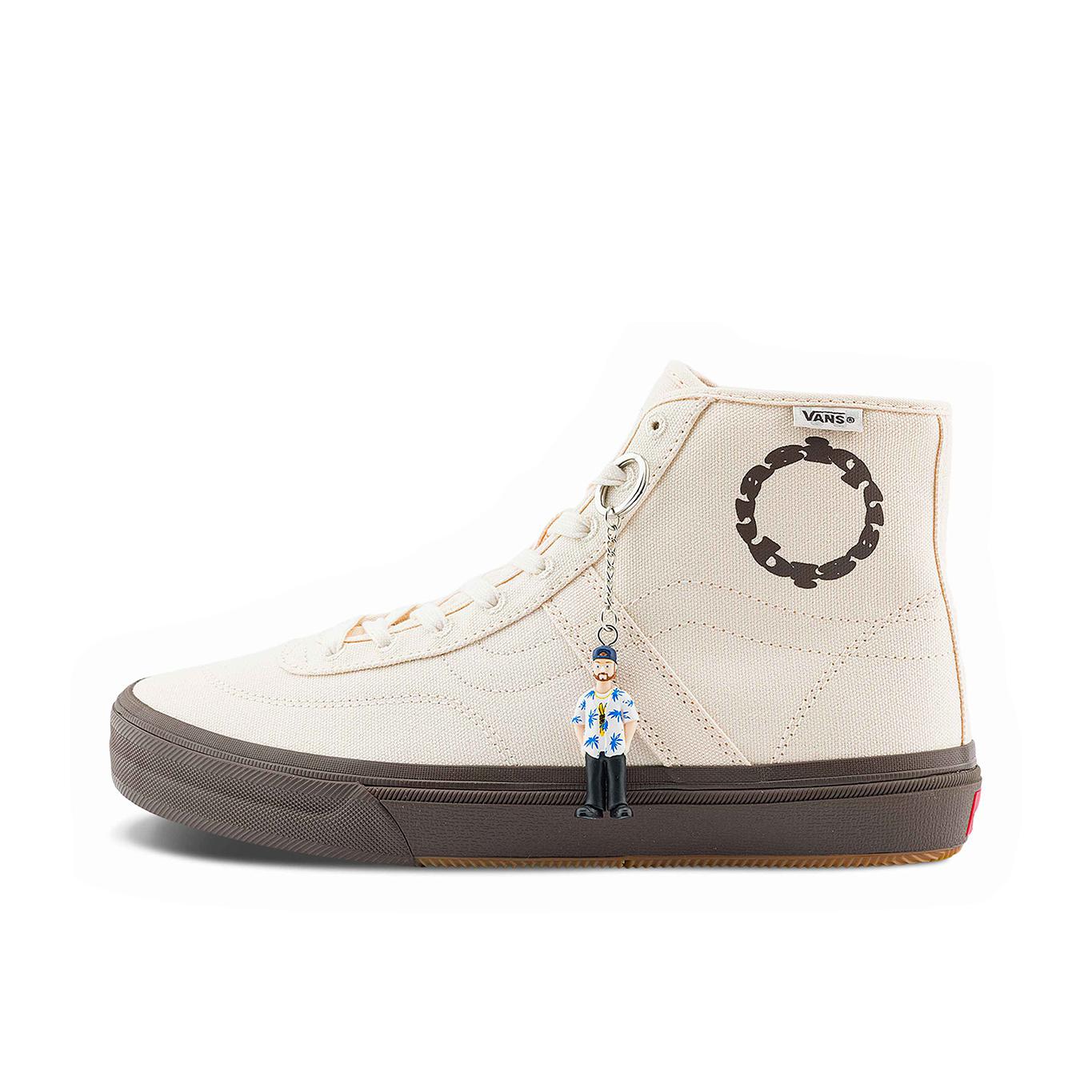 推荐商品：Vans/范斯 Crockett High 防滑耐磨 运动休闲鞋 Quasi联名/白色