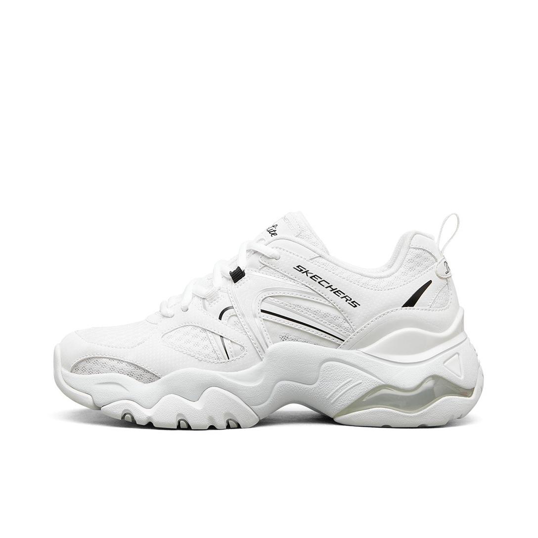 推荐商品：Skechers/斯凯奇 D'Lites 3.0 Air 网面透气 防滑耐磨 厚底增高 舒适 网布 老爹鞋 896233 白色