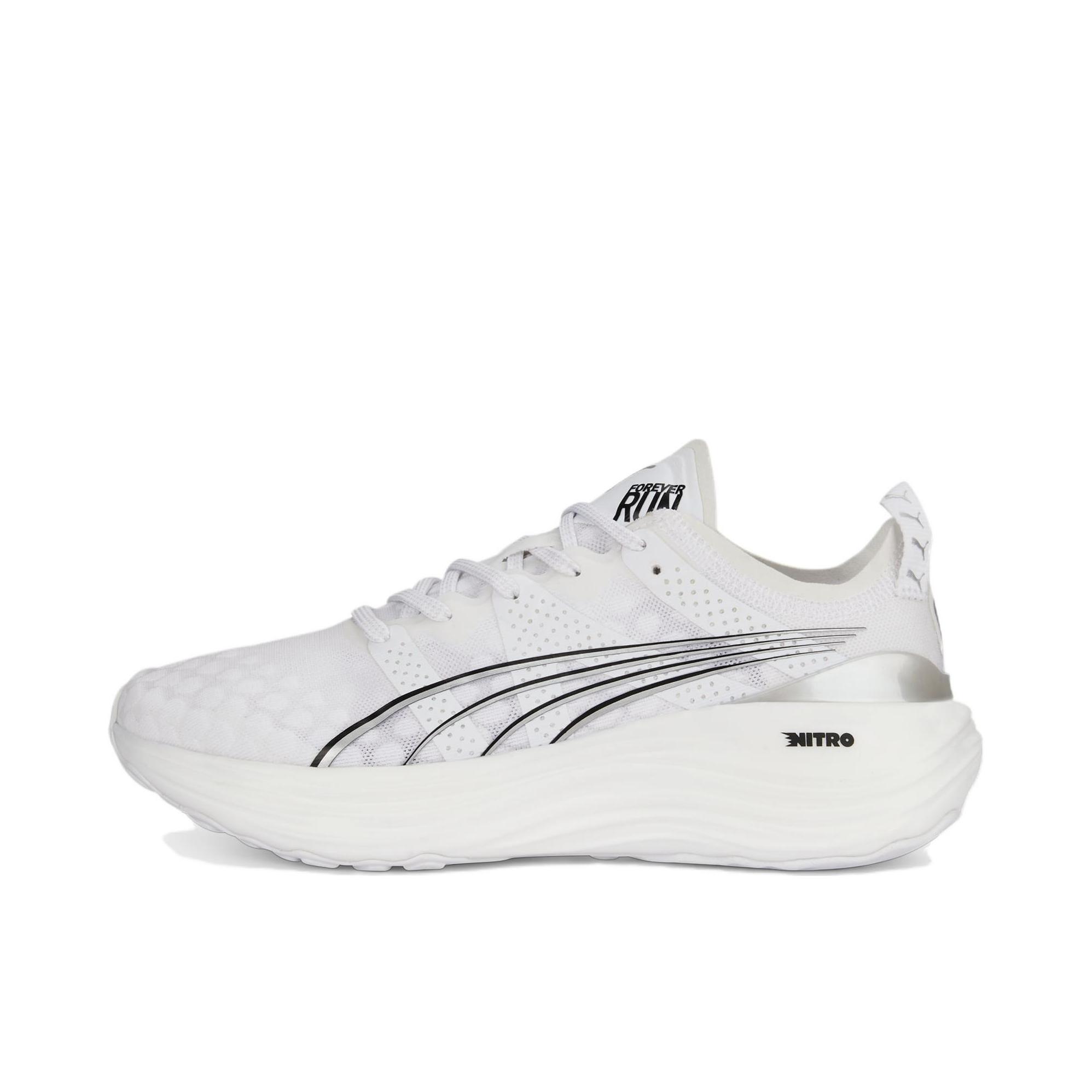 推荐商品：Puma/彪马 Foreverrun Nitro 彪畅 织物 舒适缓震 防滑耐磨 轻质支撑 回弹 跑鞋 白色