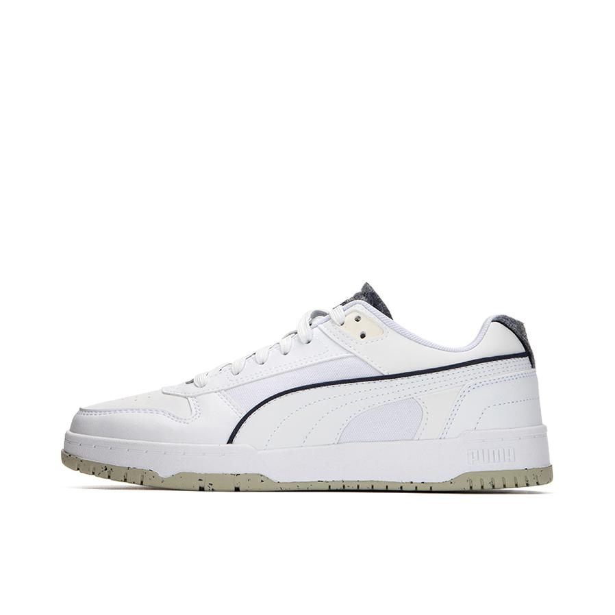 推荐商品：Puma/彪马 RBD Game 板鞋 时尚潮流轻便透气防滑耐磨复古休闲薄底篮球风 白色/紫色