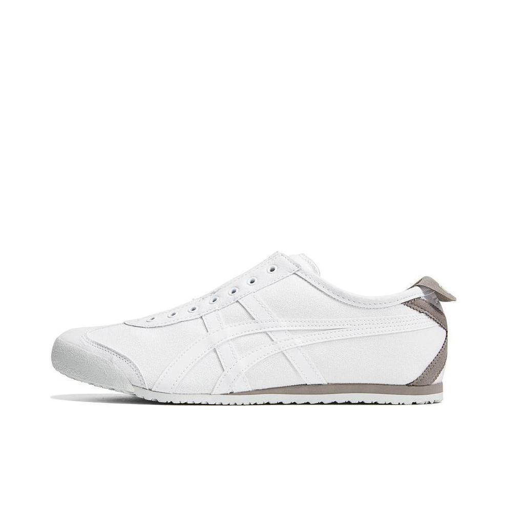 推荐商品：Onitsuka Tiger/鬼塚虎 Mexico 66 Slip-on 懒人鞋 德训鞋 运动休闲鞋 复古轻便透气一脚蹬舒适百搭 白色/水泥灰