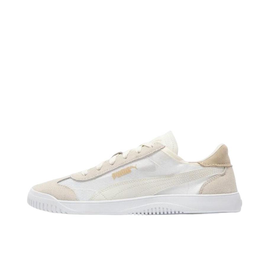 推荐商品：Puma/彪马 Club 5v5 板鞋 T头拼接复古百搭防滑耐磨薄底舒适缓震 灰/杏仁色