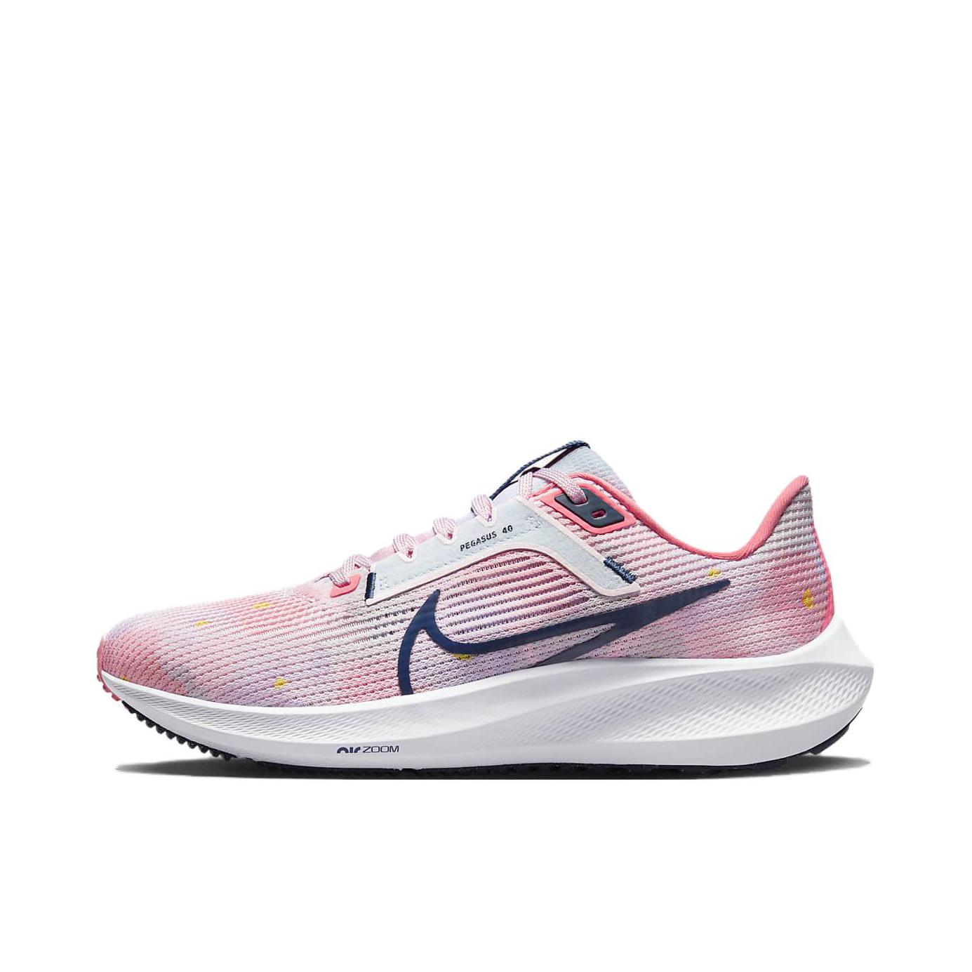 推荐商品：Nike Air Zoom Pegasus 40 跑鞋 缓震网面透气轻质飞马田径训练回弹支撑圆头 粉色