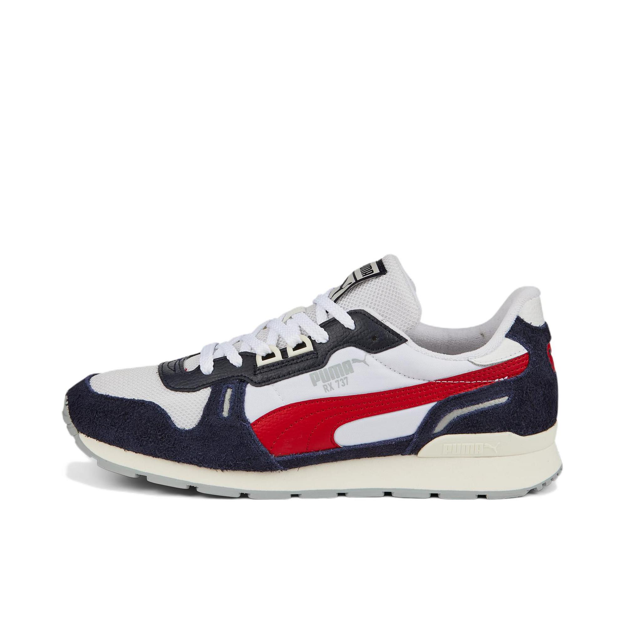推荐商品：Puma/彪马 RX 737 New Vintage 运动休闲鞋 防滑耐磨舒适轻便网面复古百搭潮流简约织物 白/粗呢蓝