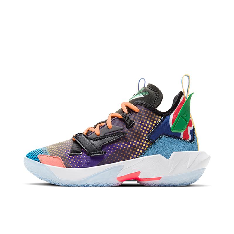 推荐商品：Jordan Why Not Zer0.4 威少4代 缓震透气 防滑耐磨 圆头 实战 潮流百搭 合成革 织物 篮球鞋 GS/白色/幸运绿/黑色
