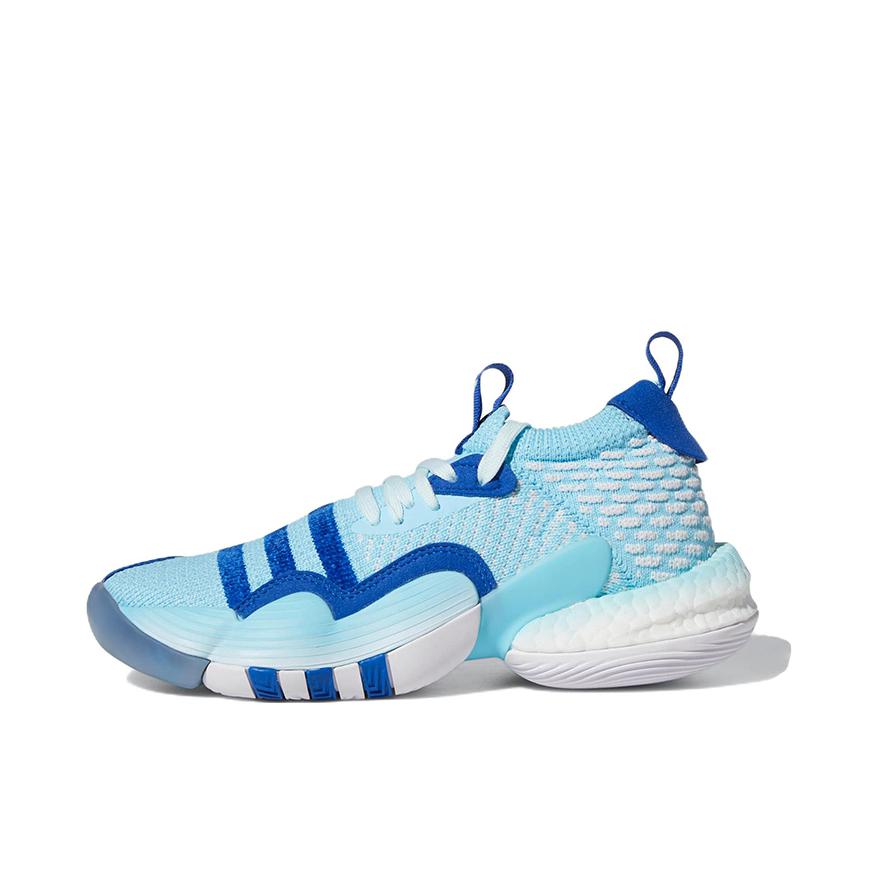 推荐商品：adidas Trae Young 2 特雷杨2代 篮球鞋 透气实战减震回弹 大童/蓝色/深蓝/白色