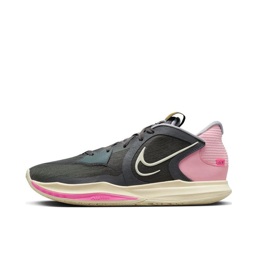 推荐商品：Nike Kyrie Low 5 透气 防滑耐磨 支撑 圆头织物 实战 篮球鞋 黑色/粉色