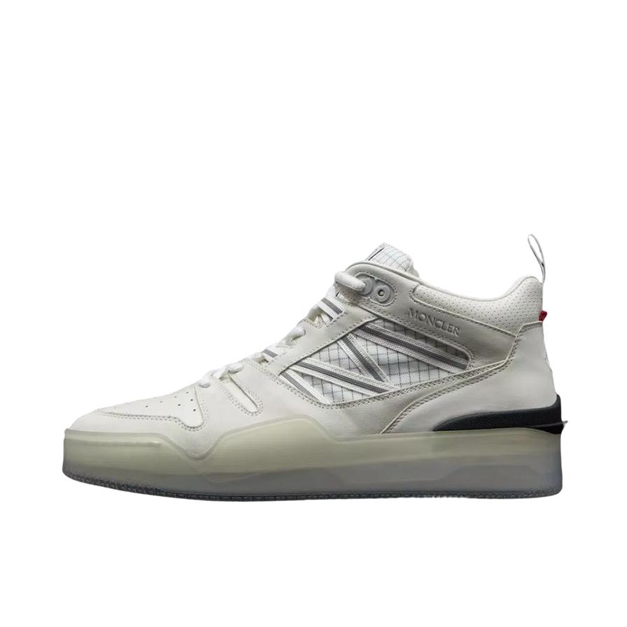 推荐商品：Moncler/蒙口  Pivot 高帮 板鞋 I109A4M00100M2554034 雪白