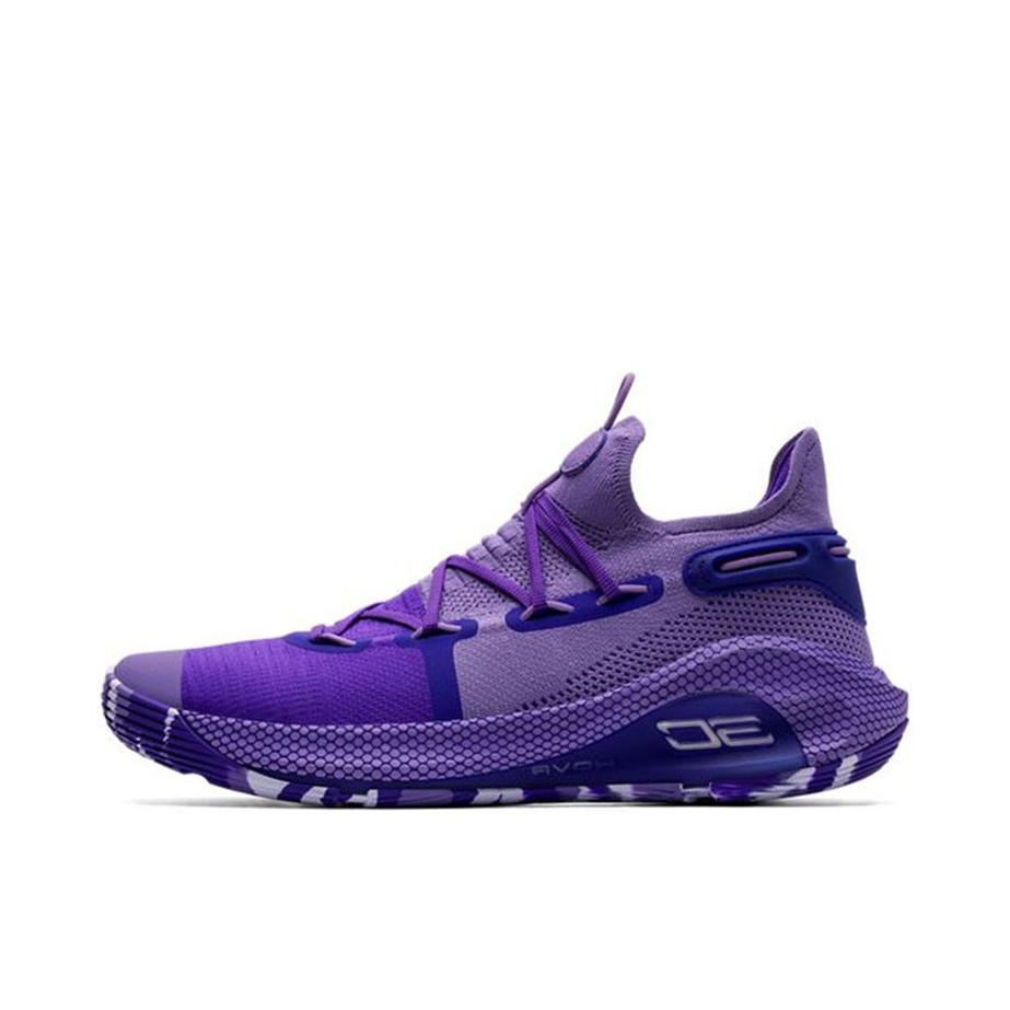 推荐商品：Under Armour/安德玛 Curry 6 舒适轻便 减震回弹 防滑耐磨 透气 颗粒鞋底 实战 篮球鞋 United We Win 紫罗兰