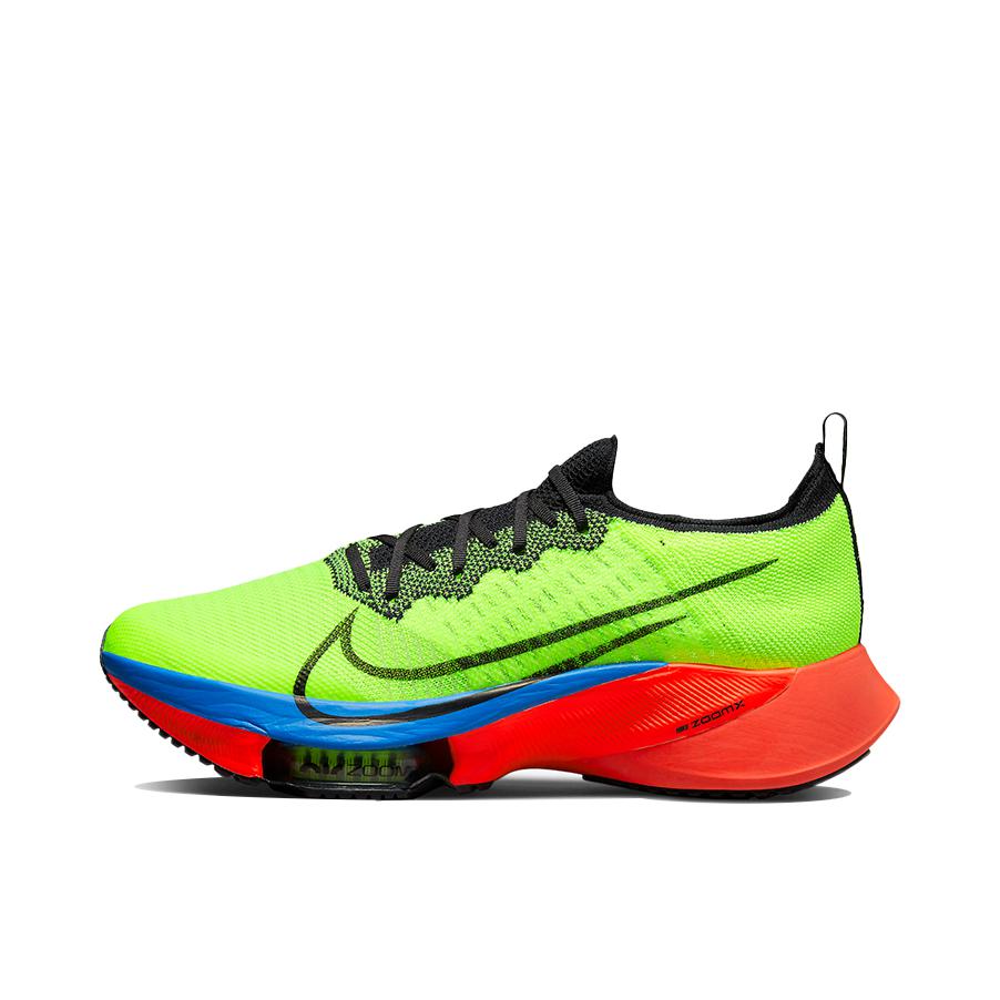 推荐商品：Nike Air Zoom Tempo NEXT% 跑鞋 全掌稳定支撑耐磨透气防滑碳板跑道耐穿 荧光绿/红色/蓝色