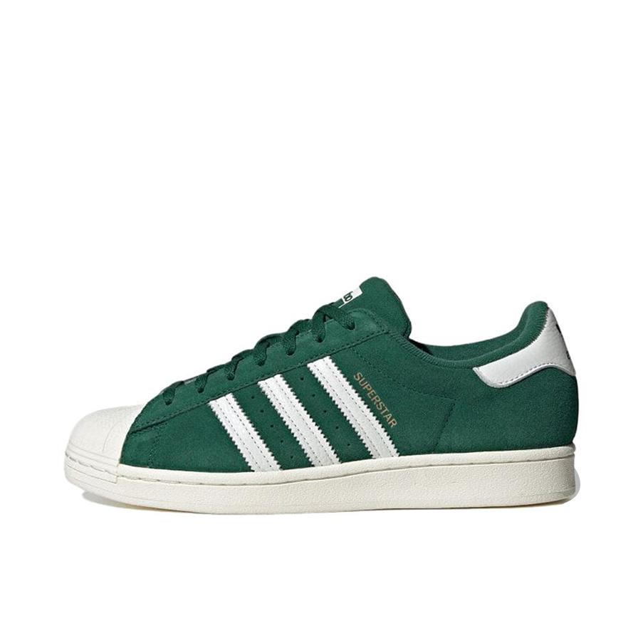 推荐商品：【宋雨琦同款】 adidas Originals Superstar 板鞋 轻便贝壳头薄底舒适百搭耐磨复古 绿色/米白色