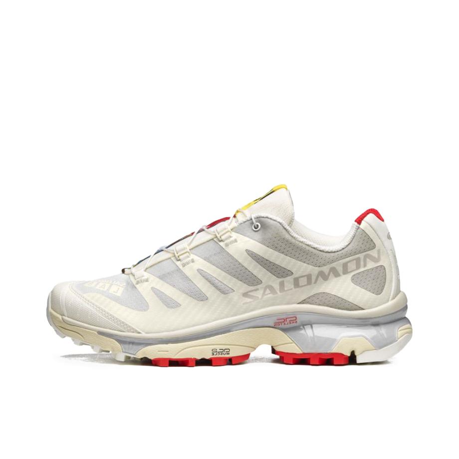 推荐商品：Salomon/萨洛蒙 XT-4 OG 包裹性 减震回弹 网布透气 防滑耐磨 越野 户外休闲鞋 灰色/米色