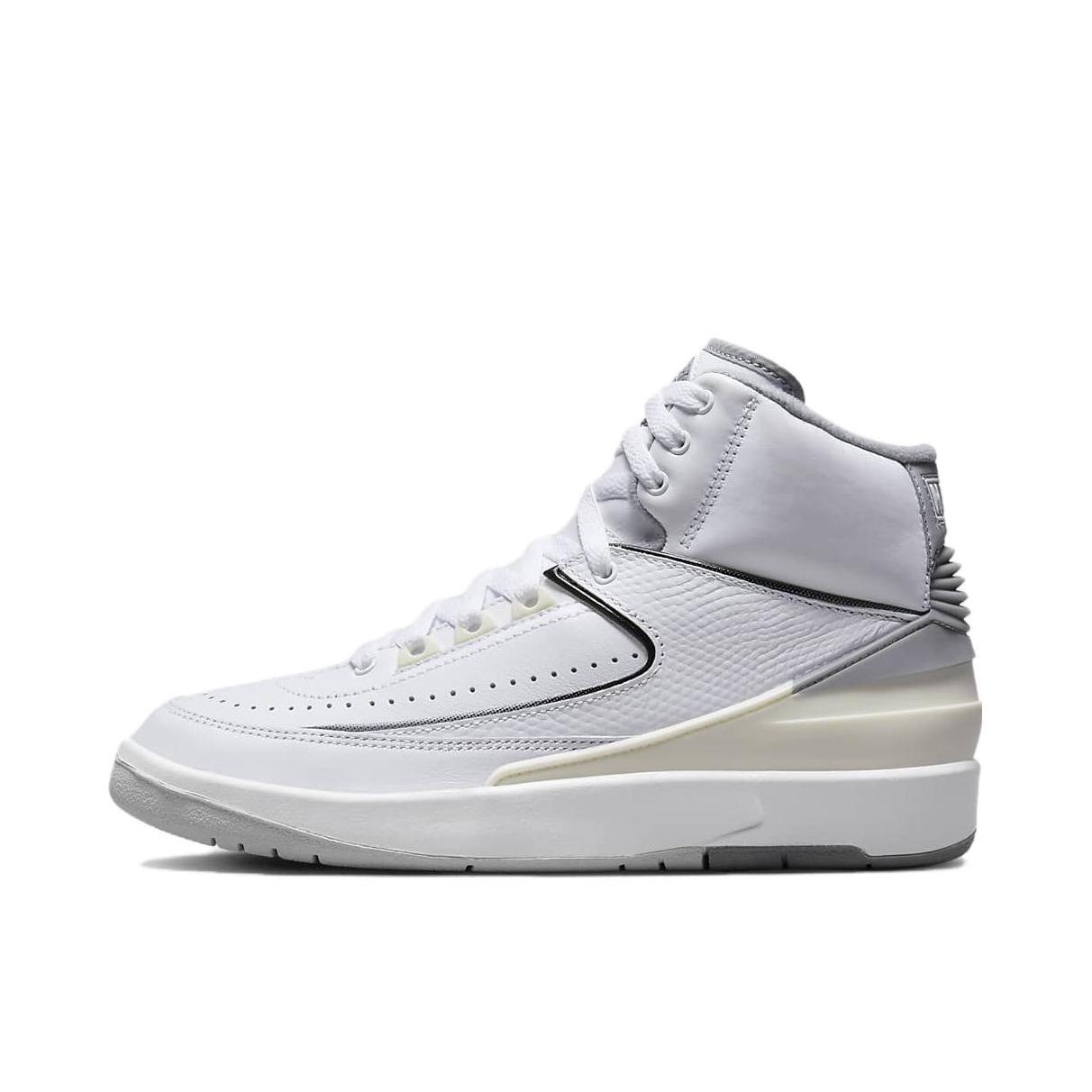 推荐商品：Air Jordan 2 运动休闲鞋 缓震防滑耐磨潮流复古包裹性 GS/白色/水泥灰