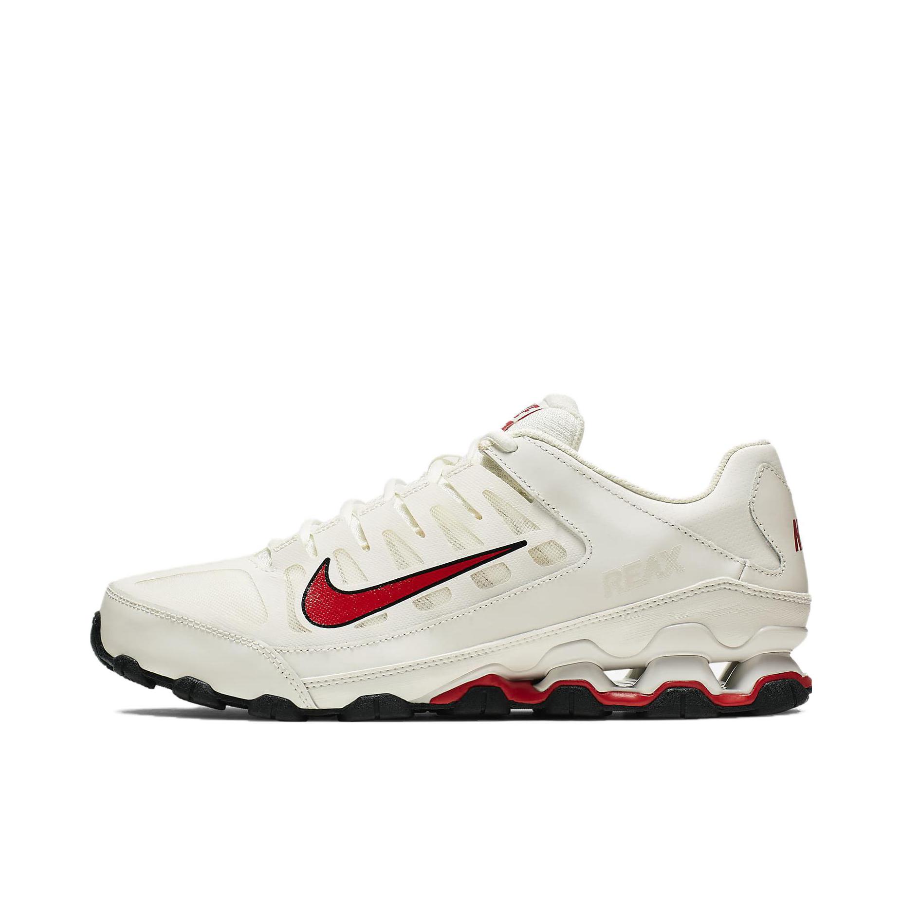 推荐商品：Nike Reax 8 TR 跑鞋 减震防滑耐磨训练抓地回弹贴合圆头 米色/红色/黑色