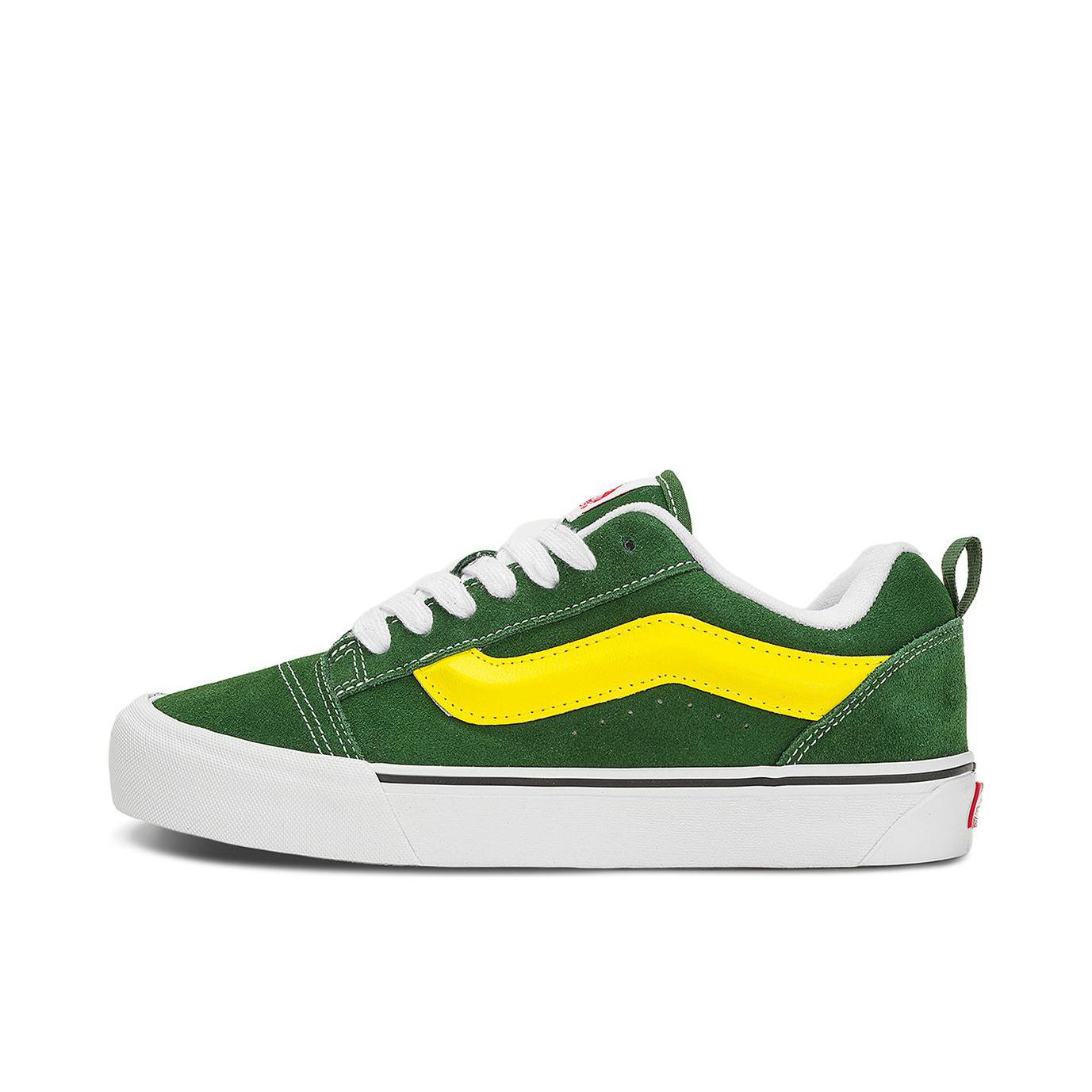 推荐商品：Vans/范斯 Knu-Skool 板鞋 面包鞋 滑板鞋 复古美式时尚防水支撑贴合圆头 丛林绿/黄色/白色