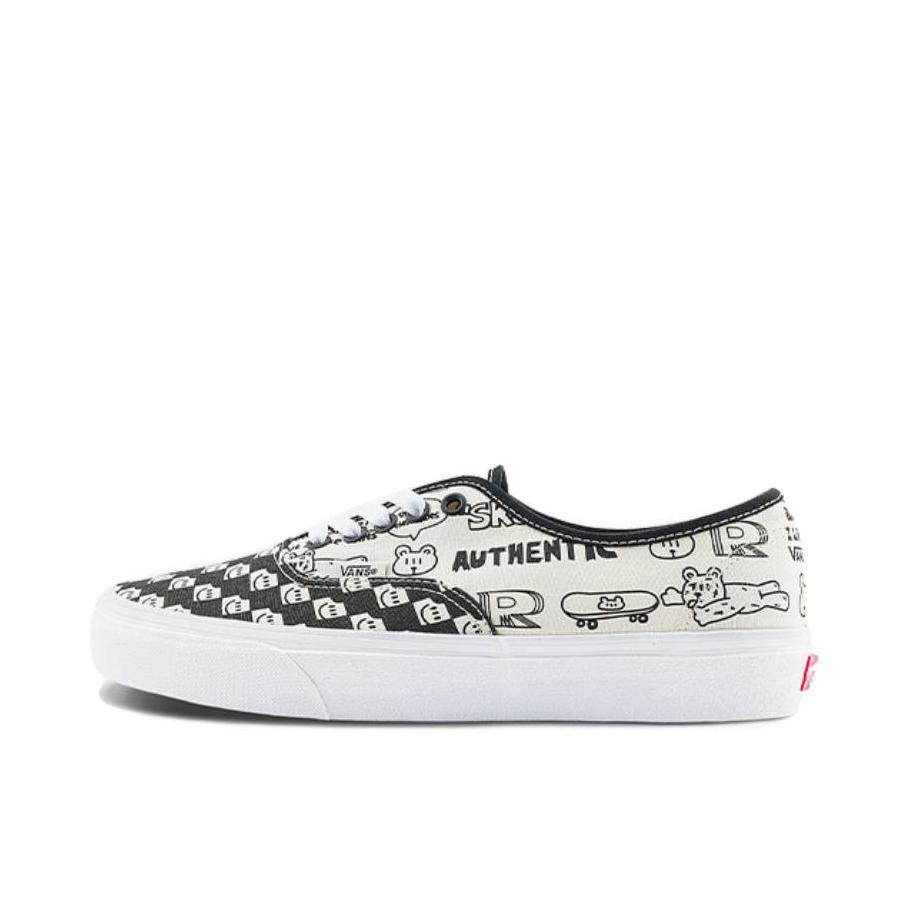 推荐商品：Vans/范斯 Authentic 潮流休闲 轻便舒适 防滑耐磨 百搭运动 复古 板鞋 黑色/米白色