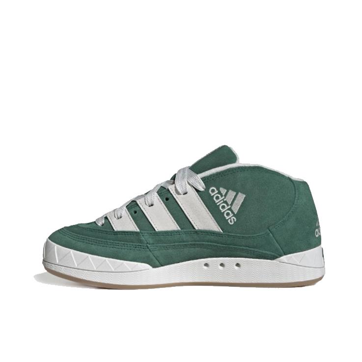 推荐商品：adidas originals adimatic 德训鞋 鲨鱼面包鞋 板鞋 防滑耐磨缓震潮流复古 中帮/Atmos联名/白色/深绿色