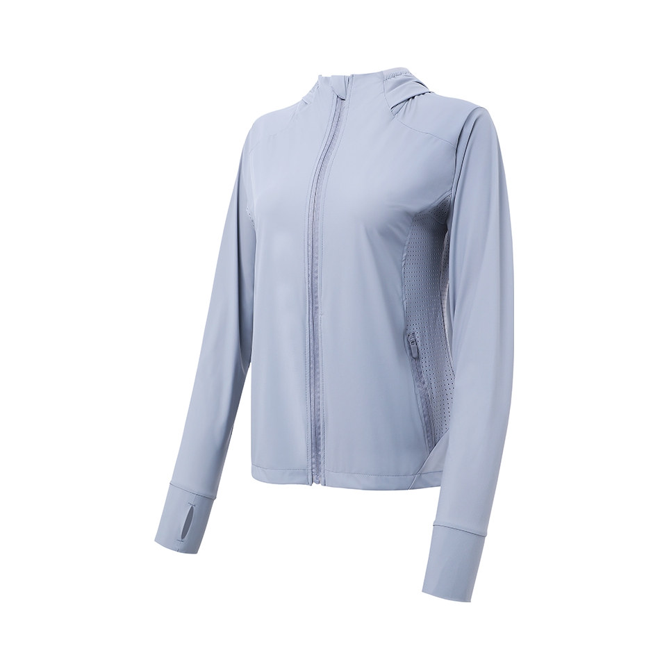 推荐商品：【孔雪儿同款】小町娘 纯色拉链透气防晒衣 女装 FSF-01 灰