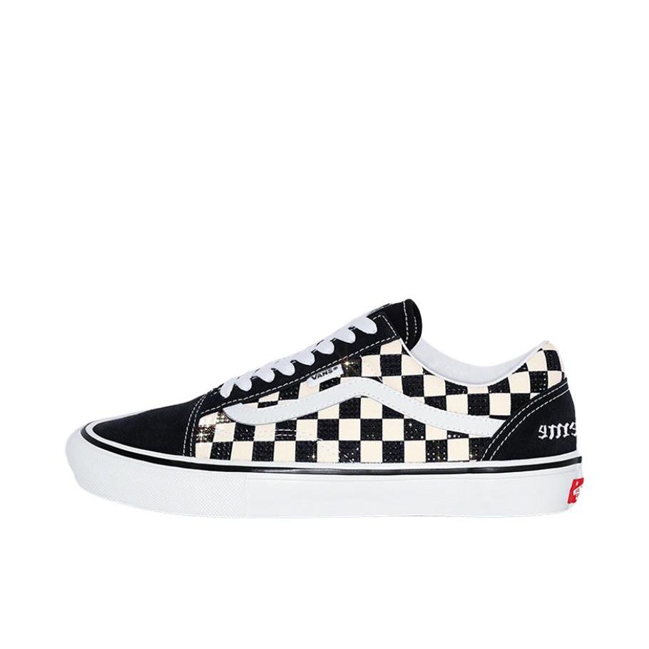 推荐商品：Vans/范斯 Old Skool 滑板鞋 板鞋 轻便防滑复古舒适经典 米白色/黑色/棋盘格