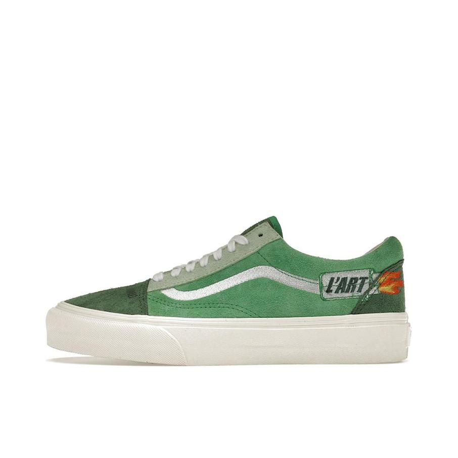 推荐商品：Vans/范斯 Old Skool 滑板鞋 板鞋 轻便防滑复古舒适经典 草绿色/军绿色