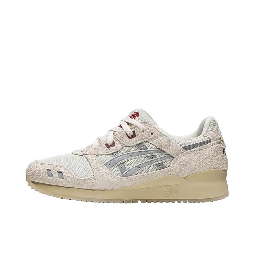 推荐商品：Asics/亚瑟士 Gel-Lyte 3 OG 减震回弹 耐磨防滑 舒适透气 合成革 缓震 复古 低帮 跑鞋 沙色/灰色/米白色