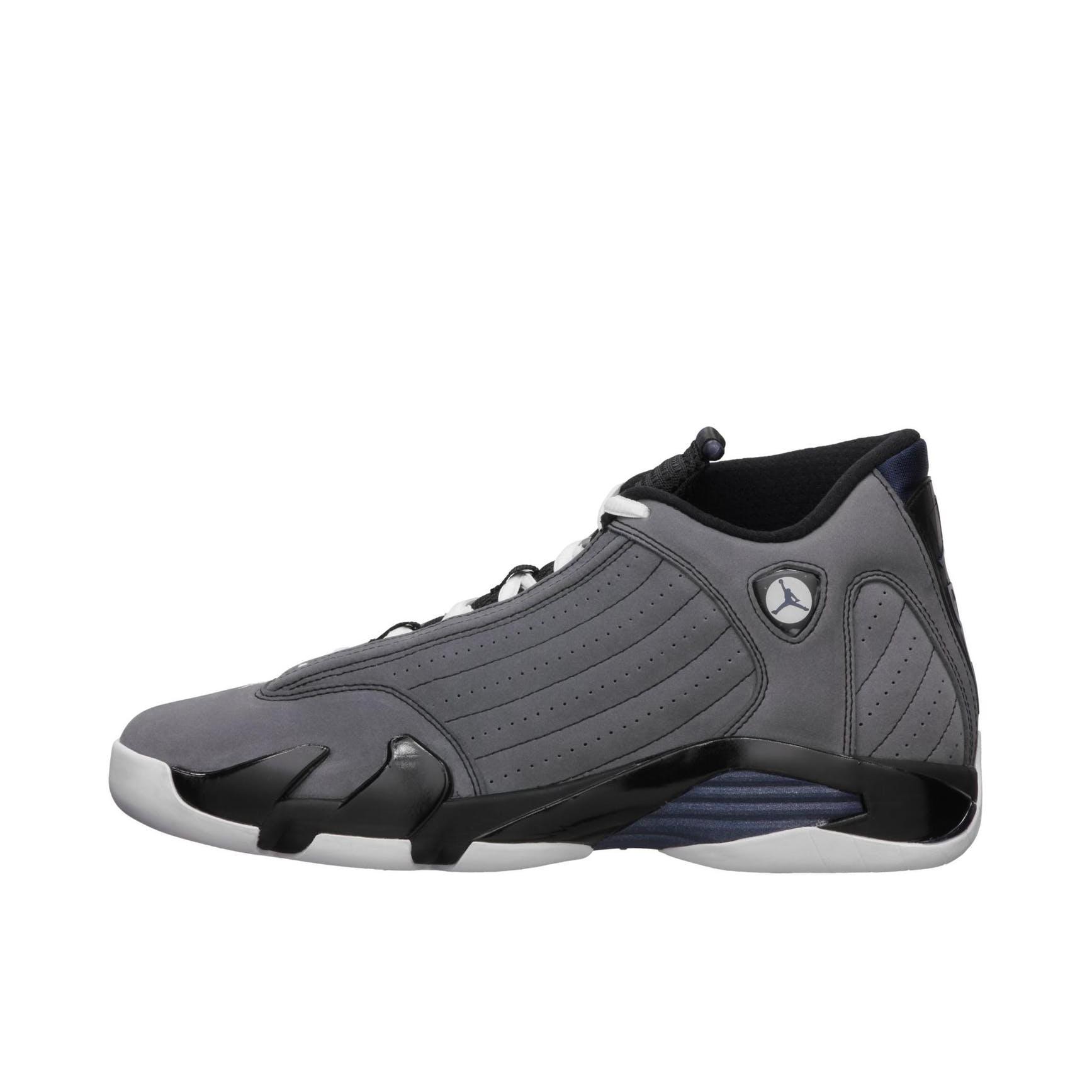 推荐商品：Air Jordan 14 篮球鞋 zoom air缓震包裹性支撑防滑耐磨复古简约 Light Graphite 深灰/黑